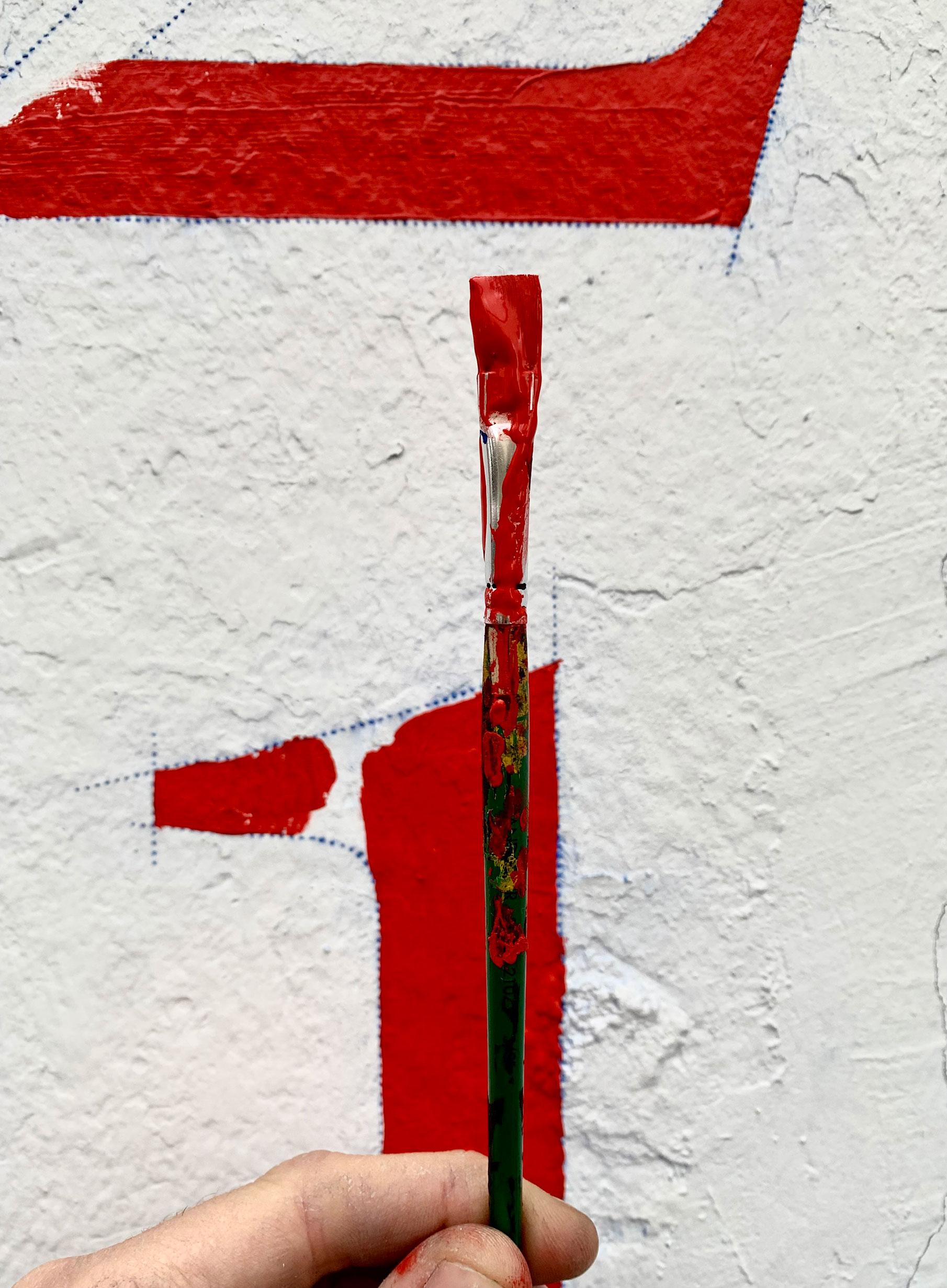 Peinture en lettres pinceau